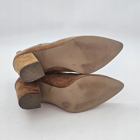 Steve Madden Subtle Chestnut Suede Heeled Ankle Boots – Size 6.5 - Picture 8 of 10
